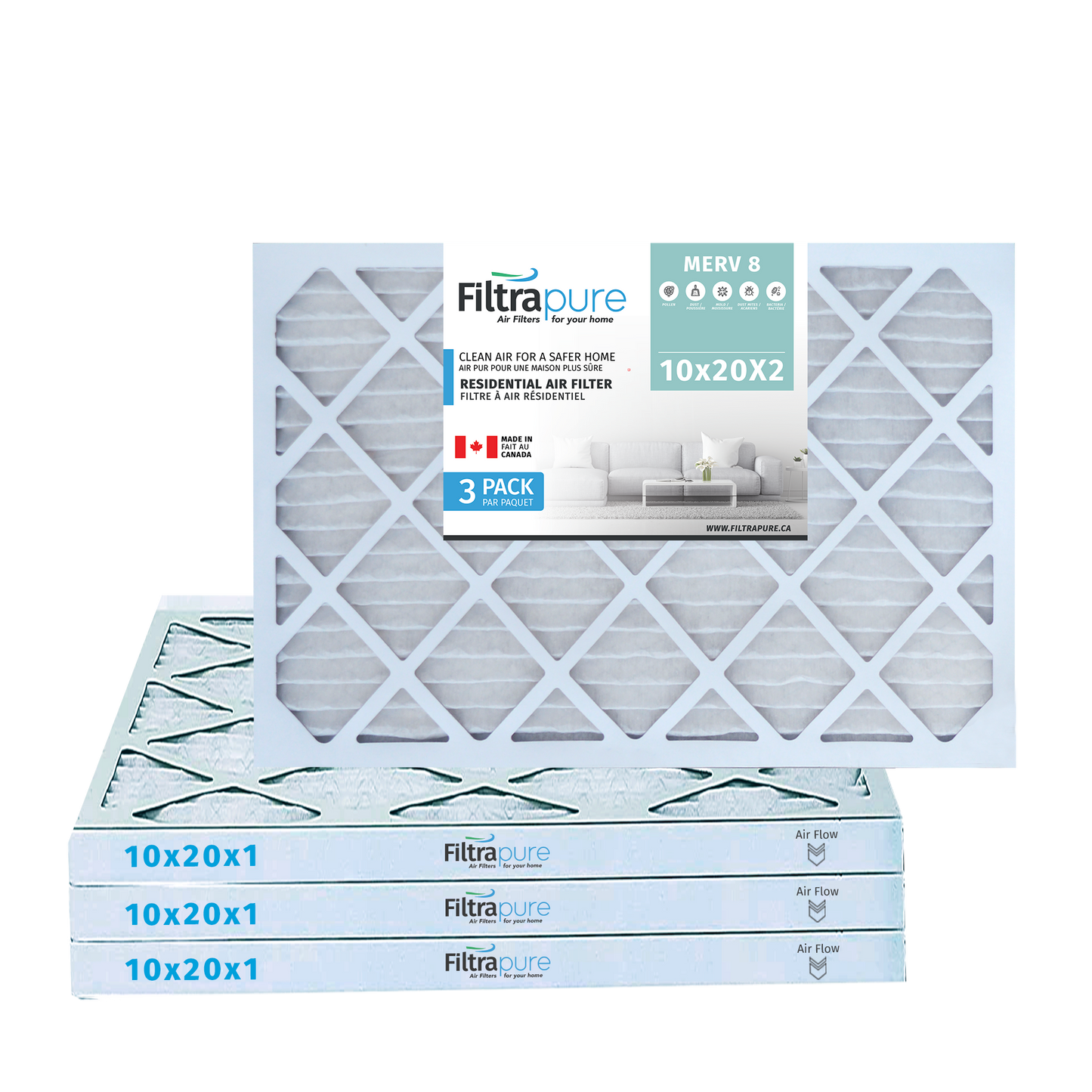 10x10x2 Air Filter - AC Furnace Filter