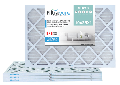 10x25x1 Air Filter - AC Furnace Filter